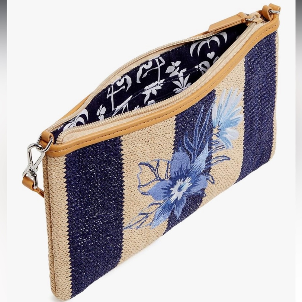🆕 Vera Bradley Women's Straw Convertible Wristlet with RFID Protection - Picture 3 of 6